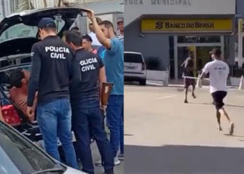 Homem com transtorno psicótico em posse de uma faca é controlado por populares em Jaguaquara