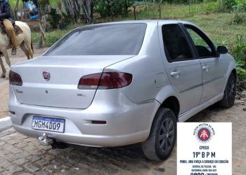 Polícia Militar de Jaguaquara recupera carro que havia sido tomado de assalto as margens da BR-116