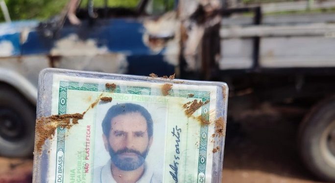 Nova Itarana: Homem de Itaquara com mandado de prisão em aberto é encontrado morto ao lado de caminhonete queimada