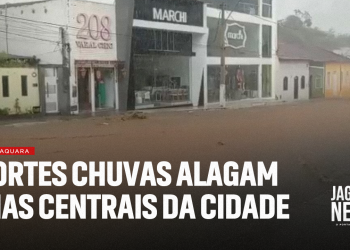 Fortes chuvas alagam ruas do centro de Jaguaquara | Jaguar News