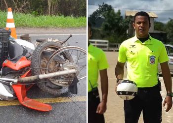 Jovem árbitro da Federação Baiana de Futebol morre em grave acidente de moto na BR-420, entre Itaquara e Jaguaquara