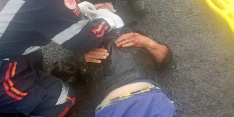 Motociclista fica ferido após acidente na BA-120, entre Santa Inês e Cravolândia; trecho passa por obras de recuperação