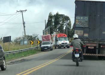 Motociclista fica ferido após cair da moto na BR-420 entre o Entroncamento e Jaguaquara