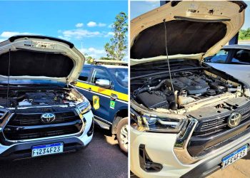 PRF apreende duas Hilux clonadas trafegando na BR 101