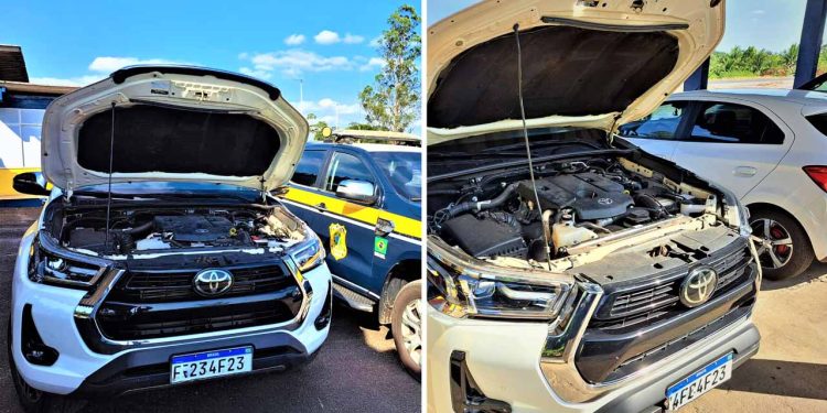 PRF apreende duas Hilux clonadas trafegando na BR 101