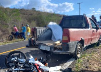Servidor do IF Baiano morre em acidente envolvendo moto e Fiat Strada na BR-420, trecho de Santa Inês