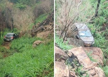 Motorista perde controle e veículo cai numa ribanceira na BR-330, trecho entre Maracás e Jequié