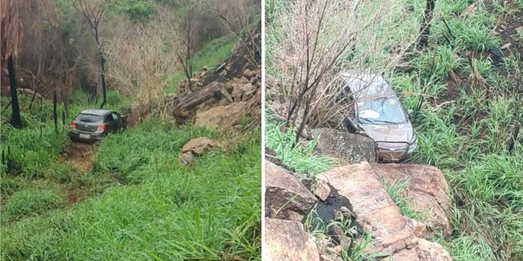 Motorista perde controle e veículo cai numa ribanceira na BR-330, trecho entre Maracás e Jequié