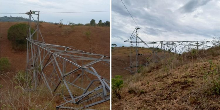 Queda de torre de transmissão deixa Jaguaquara e cidades da região sem energia por 17 horas