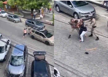 Após matar a tia, homem agride policiais militares no centro de Itapetinga