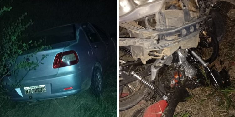 Acidente entre carro e moto deixa três mortos na BA-250, entre Lajedo do Tabocal e Maracás