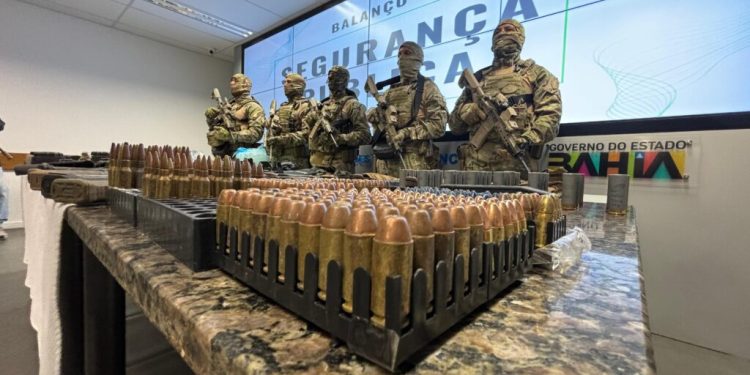 Polícia da Bahia aumenta em 17% o número de armas de fogo apreendidas em 2024