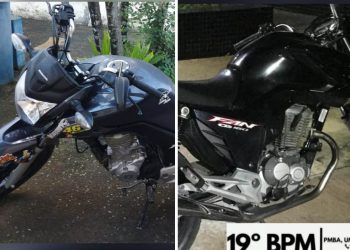 Polícia Militar recupera motocicletas e celular roubados, e autores são presos em Jaguaquara