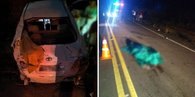 Homem de 30 anos morre após ser atropelado e carro capota em seguida, entre Santa Inês e Cravolândia