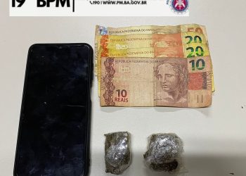 Polícia Militar prende homem acusado de tráfico de drogas no Entroncamento de Jaguaquara