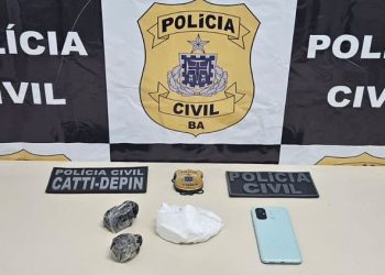 Homem é preso em flagrante pela Polícia Civil com cocaína e crack em Jequié; drogas seriam levadas para Jaguaquara