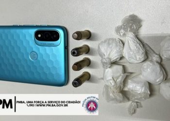 Homem é preso por tráfico de drogas e porte ilegal de munições em Itaquara