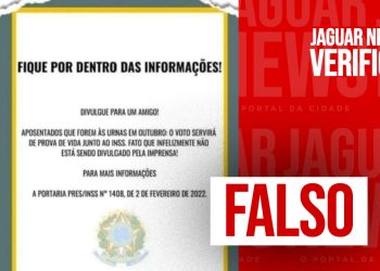 JN verifica: É mentira que o voto valerá como prova de vida nas Eleições 2024, diz TSE