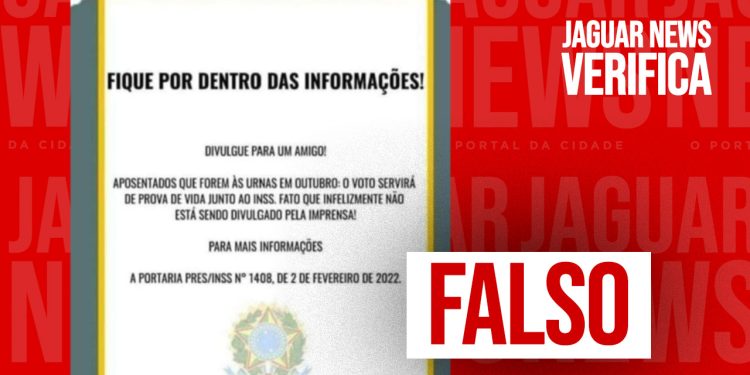 JN verifica: É mentira que o voto valerá como prova de vida nas Eleições 2024, diz TSE