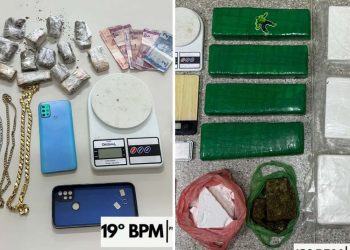Polícias Militar e Civil deflagram ação conjunta contra o tráfico em Jaguaquara; 4 são presos e drogas são apreendidas