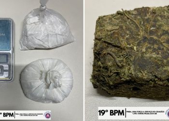Polícia Militar apreende cocaína e maconha em operações no bairro Malvina e Entroncamento de Jaguaquara