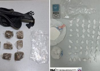 PM apreende mais de meio quilo de cocaína e 17 trouxas de maconha em operações de combate ao tráfico em Jaguaquara