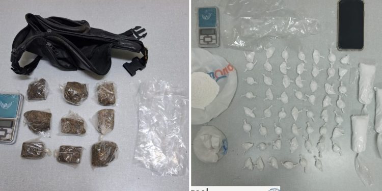 PM apreende mais de meio quilo de cocaína e 17 trouxas de maconha em operações de combate ao tráfico em Jaguaquara