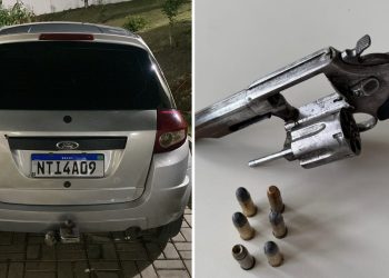 Ações da PM em Jaguaquara e Itaquara resultam em prisão por porte ilegal de arma e recuperação de veículo