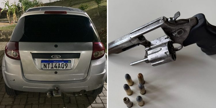 Ações da PM em Jaguaquara e Itaquara resultam em prisão por porte ilegal de arma e recuperação de veículo