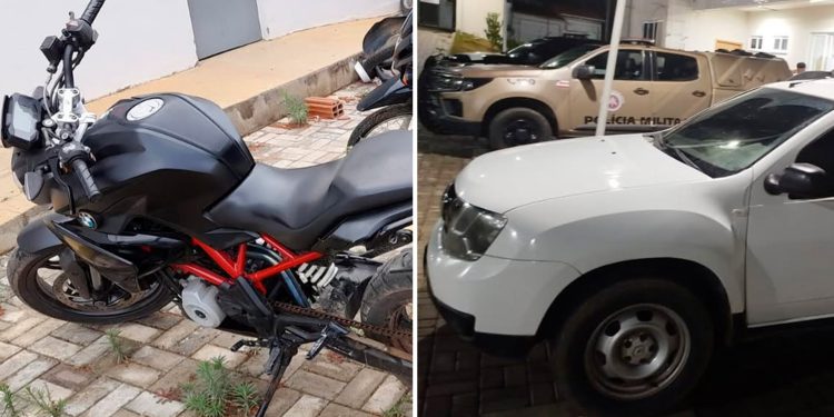 PM recupera motocicleta furtada em Maracás e localiza caminhonete com sinais de adulteração em Nova Itarana
