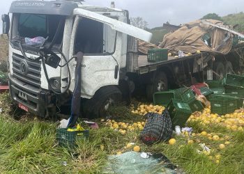 Motorista de caminhão carregado de maracujá morre aos 34 anos, após grave acidente na BA-026