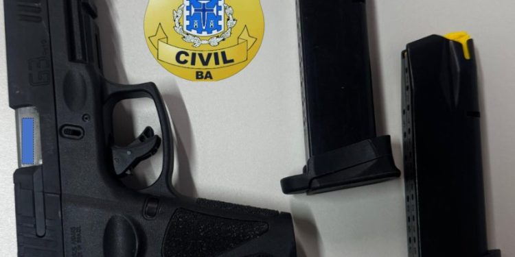 Polícia Civil apreende pistola 9mm em operação no município de Maracás