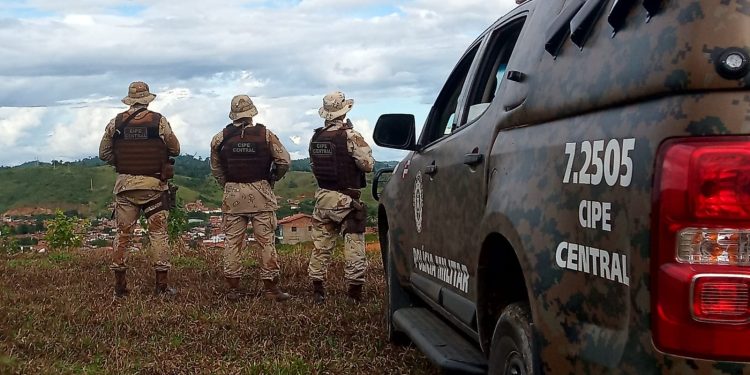 CIPE Central encontra plantação com 50 mil pés de maconha em Iramaia; Arma de fogo foi apreendida