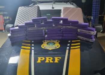 PRF apreende 25 kg de maconha em ônibus interestadual na BR-116, em Vitória da Conquista