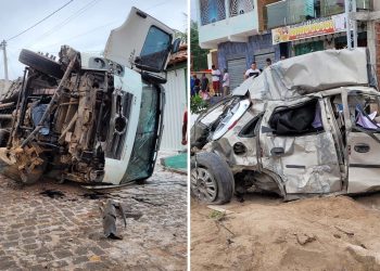 Carreta perde os freios, colide com carro e mata motorista em Pé de Serra, na região de Maracás