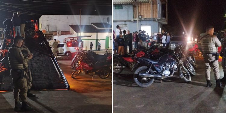 Seis pessoas são detidas e quinze motos e um carro são apreendidos durante a ação da PM no Baixão de Ipiúna