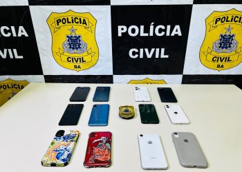 Polícia Civil apreende 12 celulares furtados avaliados em R$ 40 mil em Jequié