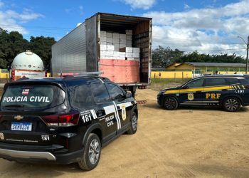 Em ação conjunta, Polícia Civil e PRF recuperam carga roubada avaliada em R$ 600 mil em Vitória da Conquista