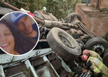 Casal de Jaguaquara morre em acidente com caminhão na BR-381, em Minas Gerais