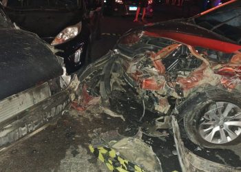 Acidente com três carros deixa feridos na BR-420, na entrada de Jaguaquara