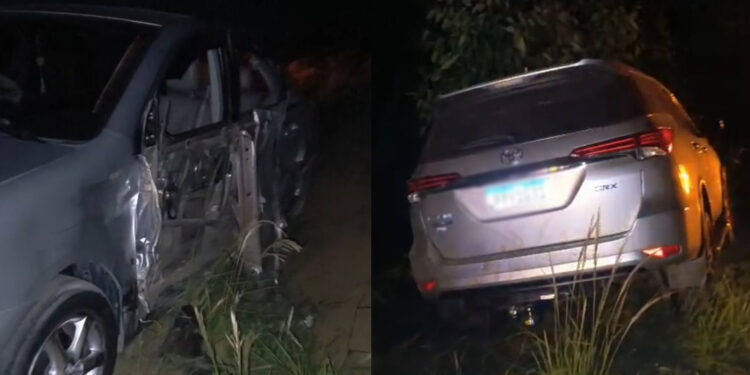 Batida entre dois veículos é registrada na BR-420, em Jaguaquara