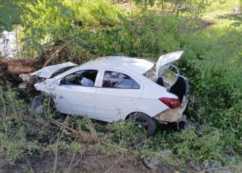 Motorista perde controle do carro e colide contra árvore na BA-650 entre Ipiaú e Ibirataia