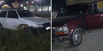 PRF registra colisão entre Fiat Uno e caminhão na BR-420, próximo ao IFBA de Jaguaquara