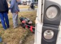 Motociclista fica ferido após colisão com carreta no Entroncamento de Jaguaquara; acidente foi registrado por câmeras