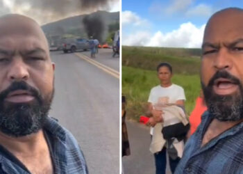 Ex-prefeito de Wenceslau Guimarães critica governador durante protesto por regulação na BR-101