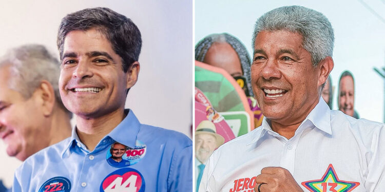 Atlas mostra ACM Neto e Jerônimo tecnicamente empatados na disputa pelo Governo da Bahia