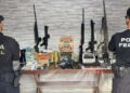PF apreende 44 armas e R$ 535 mil durante operação em Feira de Santana